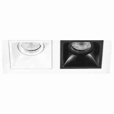 Встраиваемый светильник Lightstar Domino D5260607 цвет арматуры черно-белый