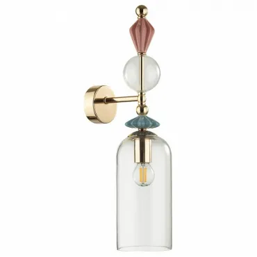 Бра Odeon Light Bizet 4855/1WA Цвет плафонов прозрачный Цвет арматуры золото