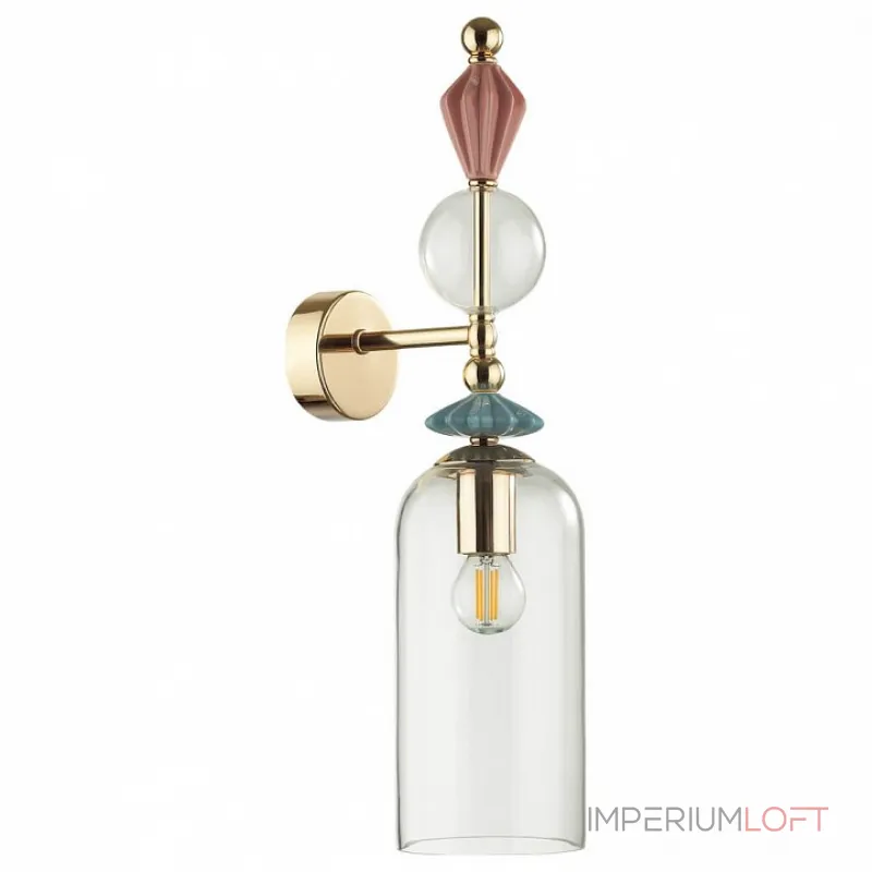 Бра Odeon Light Bizet 4855/1WA Цвет плафонов прозрачный Цвет арматуры золото от ImperiumLoft Бра Odeon Light Bizet 4855/1WA Цвет плафонов прозрачный Цвет арматуры золото от ImperiumLoft