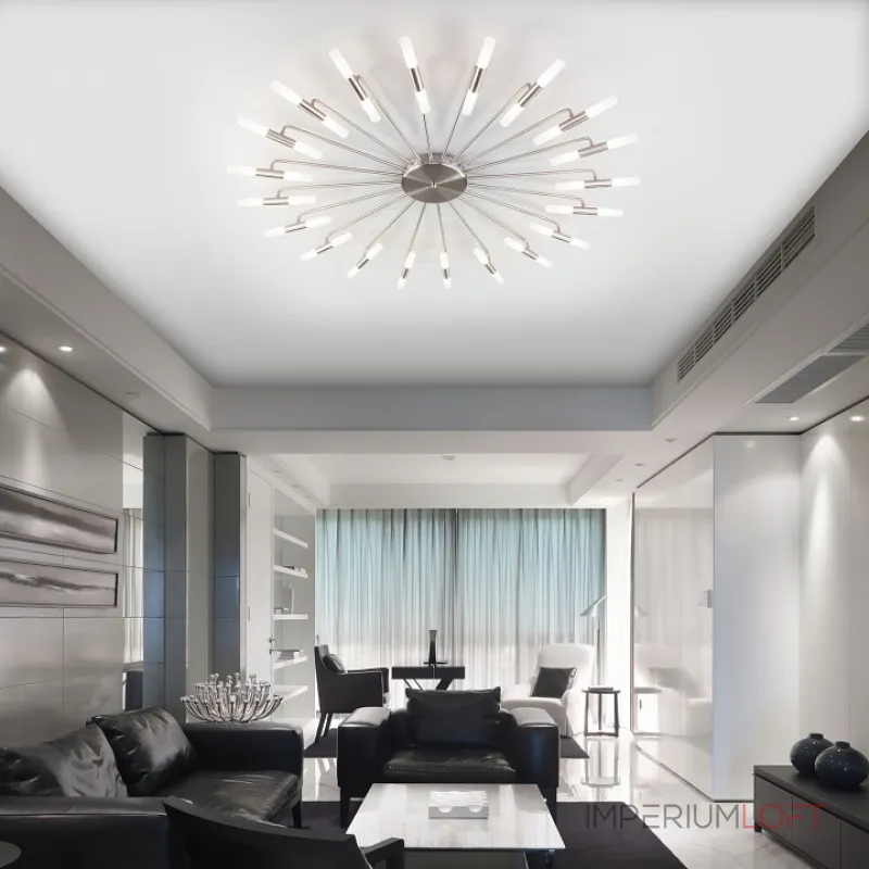 Потолочная люстра Bogate's Bastone 553 Цвет арматуры никель Цвет плафонов белый от ImperiumLoft Потолочная люстра Bogate's Bastone 553 Цвет арматуры никель Цвет плафонов белый от ImperiumLoft