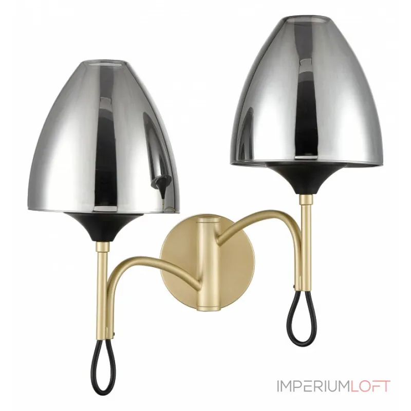 Бра Vele Luce Oro VL5654W22 Цвет арматуры Желтый Цвет плафонов Серый от ImperiumLoft Бра Vele Luce Oro VL5654W22 Цвет арматуры Желтый Цвет плафонов Серый от ImperiumLoft