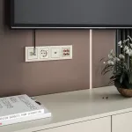 Розетка с заземлением, шторками и 2хUSB, без рамки Werkel слоновая кость W1171703 от ImperiumLoft