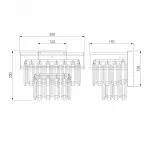Накладной светильник Bogate's Pelle 329/2 Strotskis Цвет арматуры хром Цвет плафонов белый от ImperiumLoft