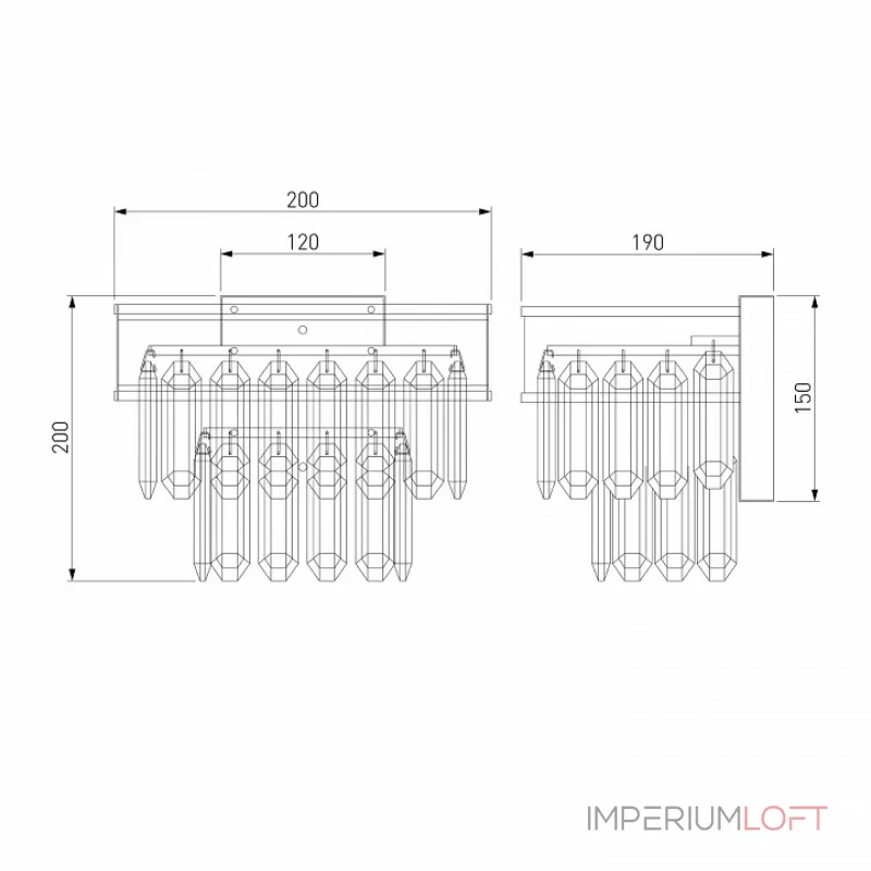 Накладной светильник Bogate's Pelle 329/2 Strotskis Цвет арматуры хром Цвет плафонов белый от ImperiumLoft Накладной светильник Bogate's Pelle 329/2 Strotskis Цвет арматуры хром Цвет плафонов белый от ImperiumLoft