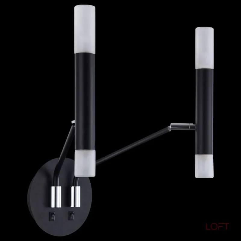 Бра Maytoni Vigo MOD620WL-04B Цвет арматуры черный Цвет плафонов черно-белый от ImperiumLoft