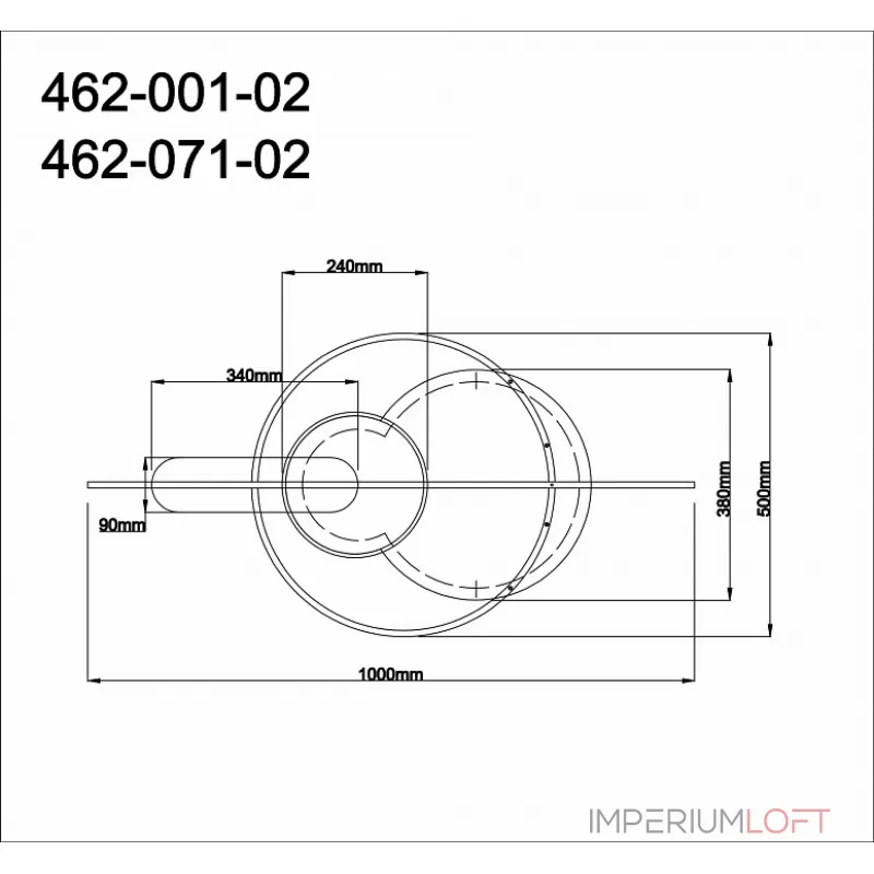 Накладной светильник Velante 462 462-071-02 от ImperiumLoft