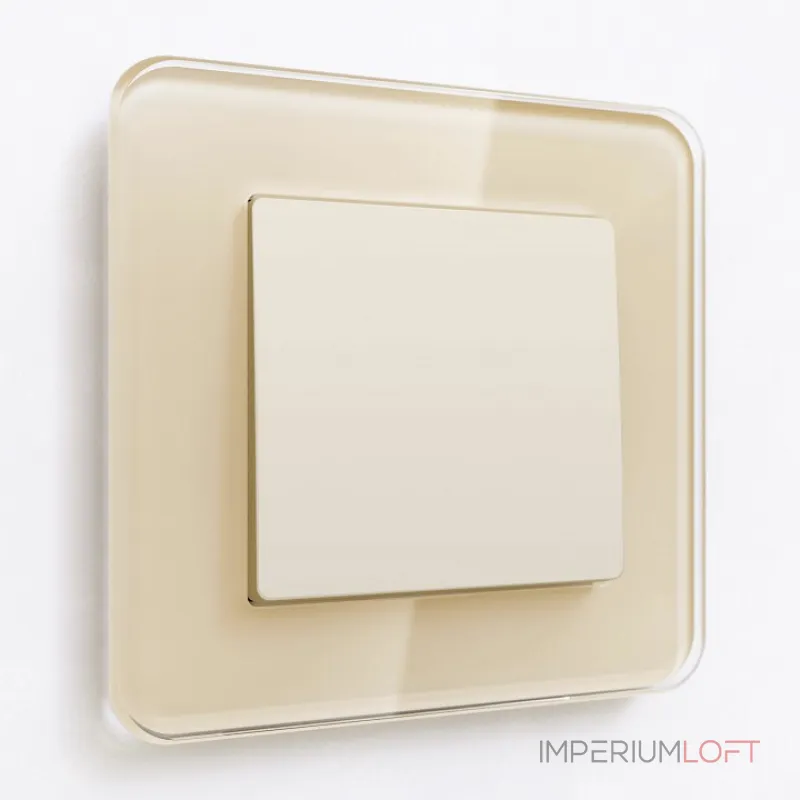 Выключатель одноклавишный без рамки Werkel Айвори матовые W1110062 от ImperiumLoft