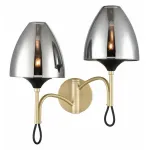 Бра Vele Luce Oro VL5654W22 Цвет арматуры Желтый Цвет плафонов Серый от ImperiumLoft