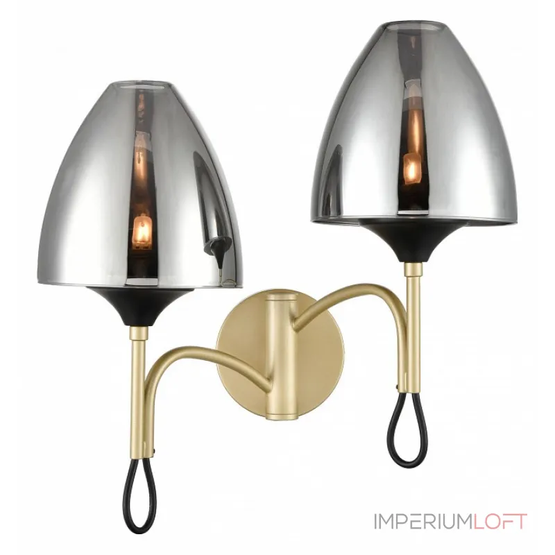 Бра Vele Luce Oro VL5654W22 Цвет арматуры Желтый Цвет плафонов Серый от ImperiumLoft Бра Vele Luce Oro VL5654W22 Цвет арматуры Желтый Цвет плафонов Серый от ImperiumLoft