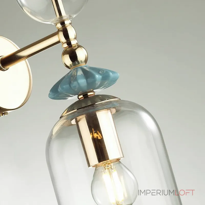 Бра Odeon Light Bizet 4855/1WA Цвет плафонов прозрачный Цвет арматуры золото от ImperiumLoft Бра Odeon Light Bizet 4855/1WA Цвет плафонов прозрачный Цвет арматуры золото от ImperiumLoft