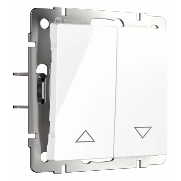 Выключатель для жалюзи Werkel белый W1124501 (белый) Выключатель для жалюзи Werkel белый W1124501 (белый)