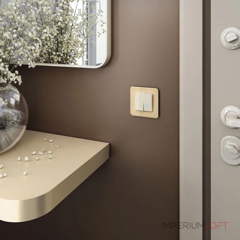 Рамка на 1 пост Werkel Elite (айвори, стекло) W0012443 от ImperiumLoft