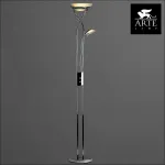 Торшер с подсветкой Arte Lamp Duetto A4399PN-2CC Цвет арматуры хром Цвет плафонов белый от ImperiumLoft