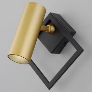 Настенный светодиодный светильник в стиле минимализм 20091/1 LED черный / золото