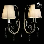 Бра Arte Lamp Romana Snow A1743AP-2WH Цвет арматуры белый Цвет плафонов белый от ImperiumLoft