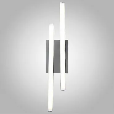 Настенный светодиодный светильник в стиле минимализм 90020/2 хром