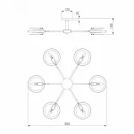 Потолочная люстра 70121/6