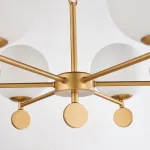 Подвесная люстра Favourite Absolute 2928-6P Цвет арматуры золото Цвет плафонов белый от ImperiumLoft