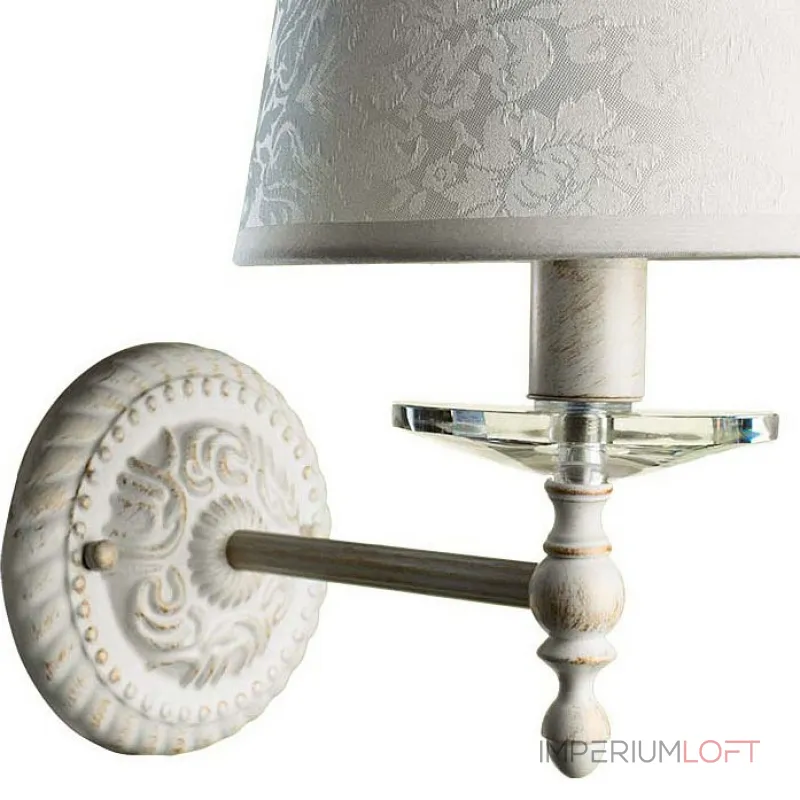 Бра Arte Lamp Granny A9566AP-1WG Цвет арматуры золото Цвет плафонов белый от ImperiumLoft