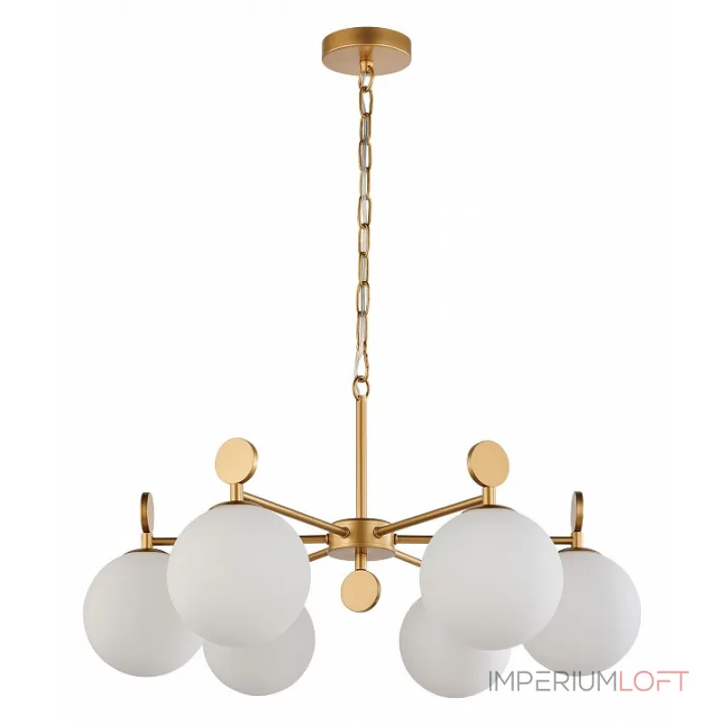 Подвесная люстра Favourite Absolute 2928-6P Цвет арматуры золото Цвет плафонов белый от ImperiumLoft Подвесная люстра Favourite Absolute 2928-6P Цвет арматуры золото Цвет плафонов белый от ImperiumLoft