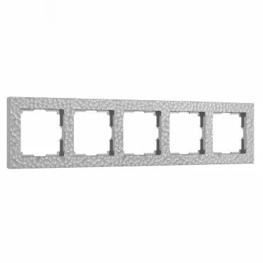 Рамка на 5 постов Werkel W0052406 (серебряный) Цвет арматуры серебро Рамка на 5 постов Werkel W0052406 (серебряный) Цвет арматуры серебро