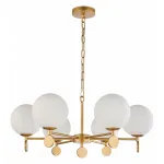 Подвесная люстра Favourite Absolute 2928-6P Цвет арматуры золото Цвет плафонов белый от ImperiumLoft