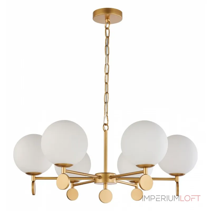 Подвесная люстра Favourite Absolute 2928-6P Цвет арматуры золото Цвет плафонов белый от ImperiumLoft Подвесная люстра Favourite Absolute 2928-6P Цвет арматуры золото Цвет плафонов белый от ImperiumLoft
