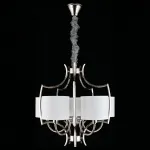Подвесная люстра Aployt Zidoni APL.737.06.05 Цвет арматуры хром Цвет плафонов белый от ImperiumLoft