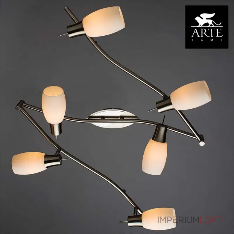 Спот Arte Lamp Volare A4590PL-6SS Цвет арматуры хром Цвет плафонов белый от ImperiumLoft Спот Arte Lamp Volare A4590PL-6SS Цвет арматуры хром Цвет плафонов белый от ImperiumLoft