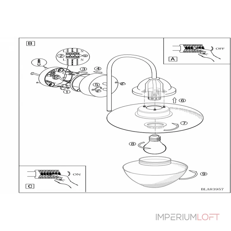 Светильник на штанге Eglo Sidney 83966 Цвет арматуры хром от ImperiumLoft Светильник на штанге Eglo Sidney 83966 Цвет арматуры хром от ImperiumLoft