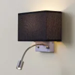 Бра с подсветкой Citilux Декарт CL704301 Цвет плафонов черный Цвет арматуры никель от ImperiumLoft