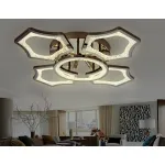 Накладной светильник Ambrella Original 3 FA576/4+1 DCH черный хром 106W 620*620*120 (ПДУ РАДИО 2.4G) Цвет арматуры черный Цвет плафонов черный от ImperiumLoft