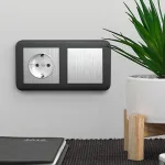 Рамка на 3 поста Werkel Aluminium 1 W0031706 Цвет арматуры серебро от ImperiumLoft