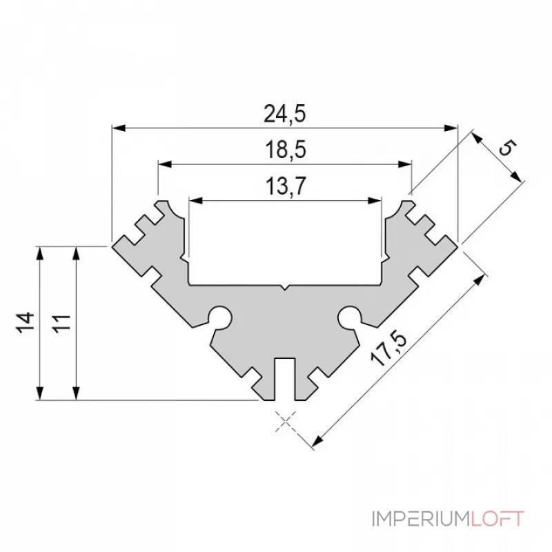 Профиль накладной Deko-Light AV-04-12 975411 Цвет арматуры серебро от ImperiumLoft Профиль накладной Deko-Light AV-04-12 975411 Цвет арматуры серебро от ImperiumLoft