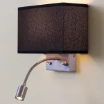 Бра с подсветкой Citilux Декарт CL704301 Цвет плафонов черный Цвет арматуры никель от ImperiumLoft