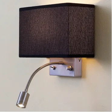 Бра с подсветкой Citilux Декарт CL704301 Цвет плафонов чёрный Цвет арматуры никель