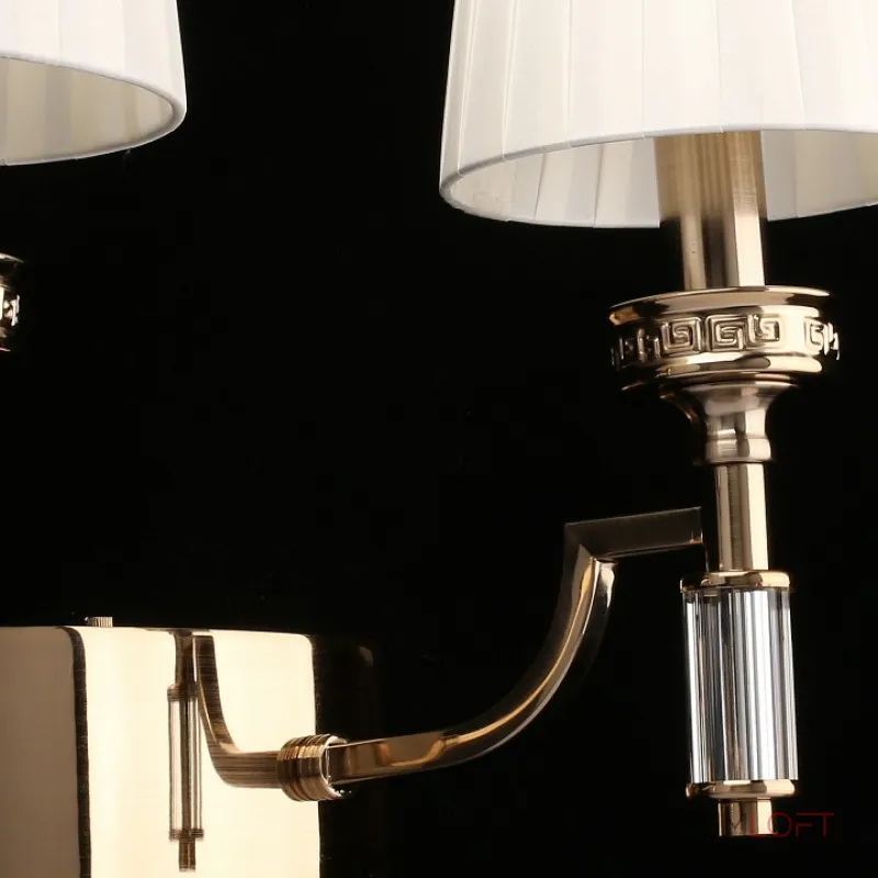 Бра Aployt Patricia APL.716.11.02 Цвет арматуры бронза Цвет плафонов белый от ImperiumLoft