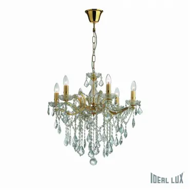 Подвесная люстра Ideal Lux FLORIAN FLORIAN SP6 ORO Подвесная люстра Ideal Lux FLORIAN FLORIAN SP6 ORO