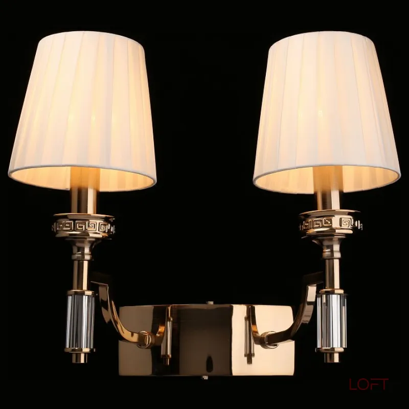 Бра Aployt Patricia APL.716.11.02 Цвет арматуры бронза Цвет плафонов белый от ImperiumLoft