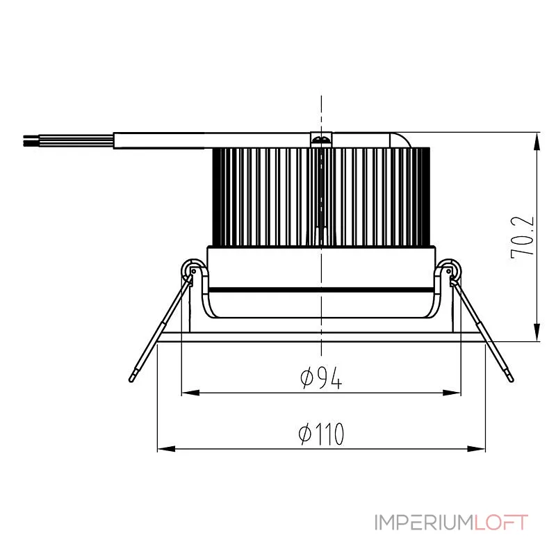 Встраиваемый светильник Deko-Light 565245 Цвет арматуры белый от ImperiumLoft