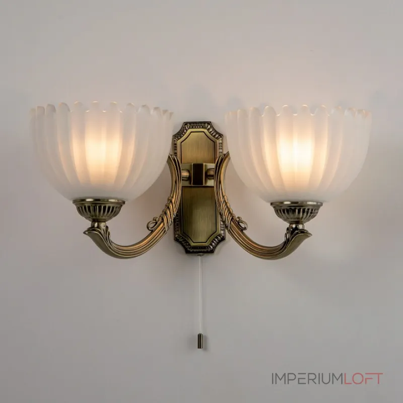 Бра Citilux Севилья CL414323 Цвет арматуры Коричневый Цвет плафонов Белый от ImperiumLoft