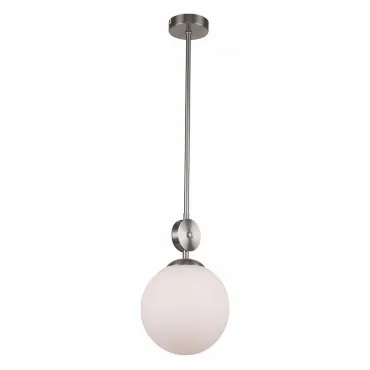 Подвесной светильник Stilfort Marsela 2141/11/01P Цвет арматуры никель Цвет плафонов белый Подвесной светильник Stilfort Marsela 2141/11/01P Цвет арматуры никель Цвет плафонов белый