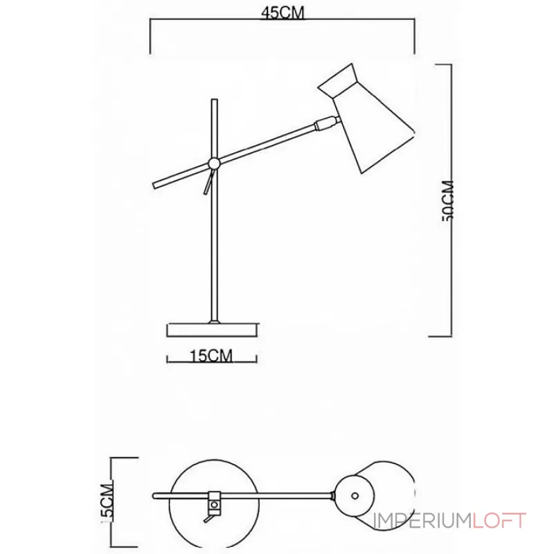Настольная лампа декоративная EVOLUCE Alfeo SLE1252-504-01 от ImperiumLoft