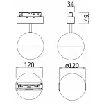 Светильник на штанге Maytoni Kiat TR017-2-10W4K-W от ImperiumLoft