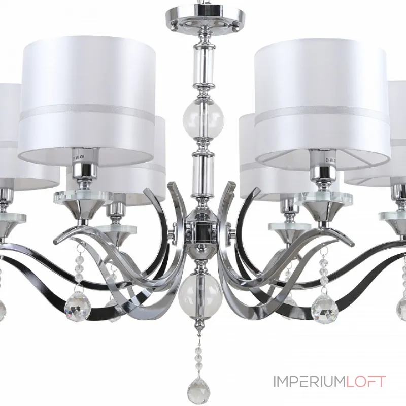 Подвесная люстра Stilfort Flippe 1041/09/06P Цвет арматуры хром Цвет плафонов белый от ImperiumLoft