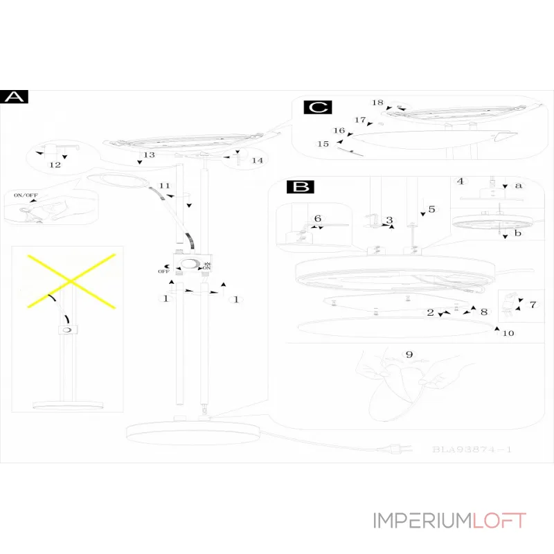 Торшер с подсветкой Eglo Baya Led 93874 Цвет арматуры никель от ImperiumLoft Торшер с подсветкой Eglo Baya Led 93874 Цвет арматуры никель от ImperiumLoft
