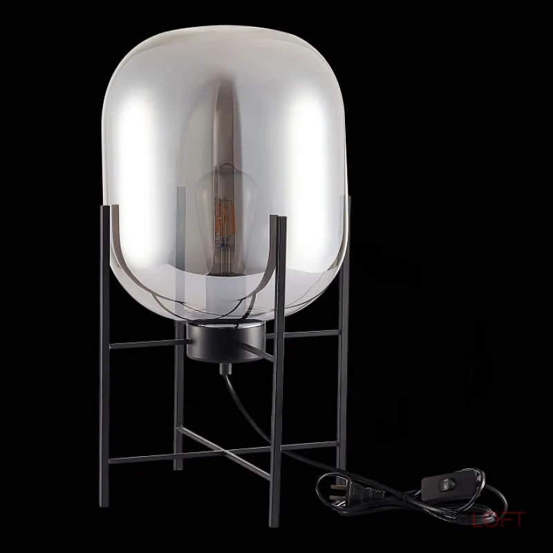 Настольная лампа декоративная ST-Luce Burasca SL1050.704.01 Цвет плафонов серый Цвет арматуры черный от ImperiumLoft