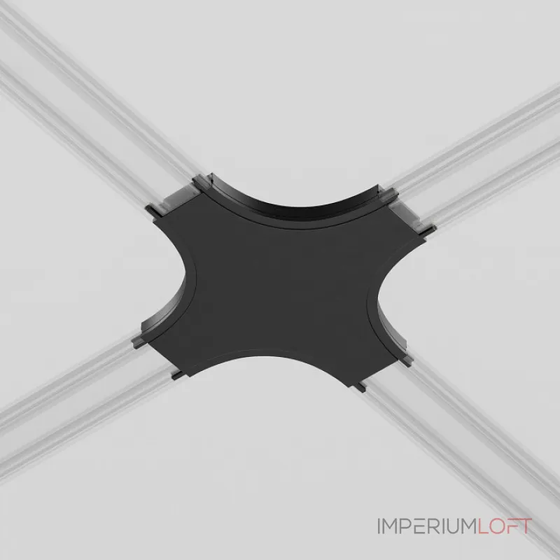 Соединитель X-образный для треков накладных Maytoni Accessories for tracks Radity TRA084CX-11B от ImperiumLoft Соединитель X-образный для треков накладных Maytoni Accessories for tracks Radity TRA084CX-11B от ImperiumLoft