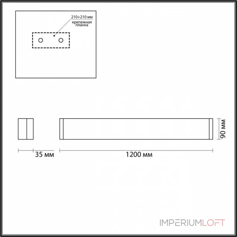 Накладной светильник Odeon Light Framant 4295/40WL от ImperiumLoft Накладной светильник Odeon Light Framant 4295/40WL от ImperiumLoft
