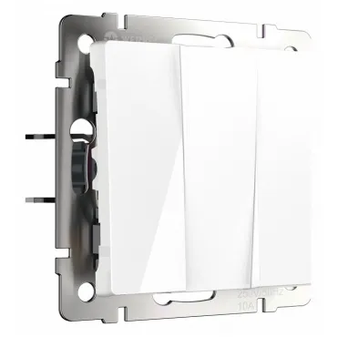 Клавиши для выключателя трехклавишного Werkel белый W1130001 Клавиши для выключателя трехклавишного Werkel белый W1130001